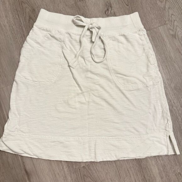 Lands' End White Skirt with Drawstring Waist Size 2-4 - Picture 2 of 7